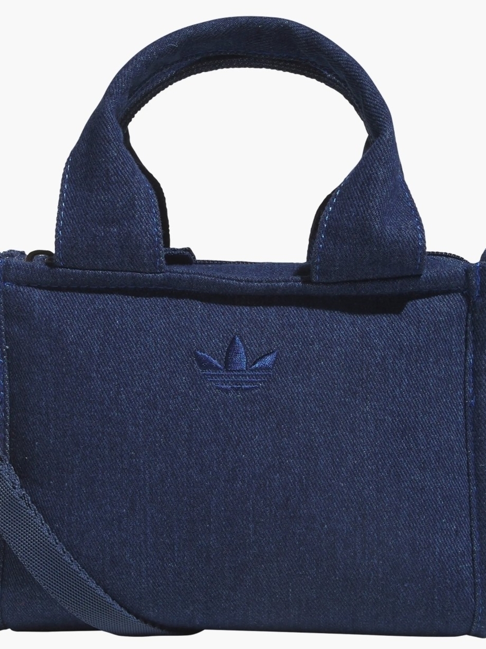 adidas Originals Navy Denim Mini Tote with Trefoil Tag - Picture 4 of 11